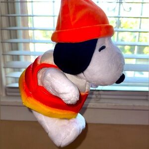 NWT - Halloween Candy Corn Snoopy Puffer Vest Plush